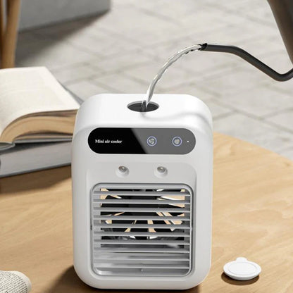 “Portable 3-In-1 Air Cooler Fan – Mini AC for Room, Office & Car | Fast Cooling + Humidifier | Ships from USA 🇺🇸 | Tiktok & Amazon Hot Seller!”